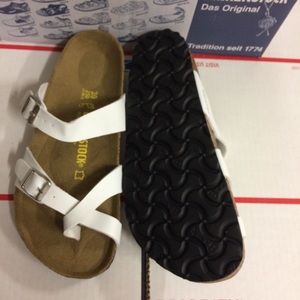 Birkenstock Shoes - Birkenstock White Mayari Sandals Birkenstock Shoes - Birkenstock White Mayari Sandals